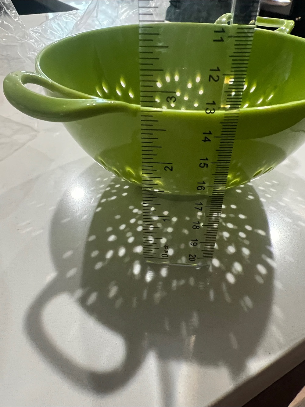 Bright Yellow, Lime Green & Magenta Plastic Colander Set - Home Accents - Picture 3 of 3
